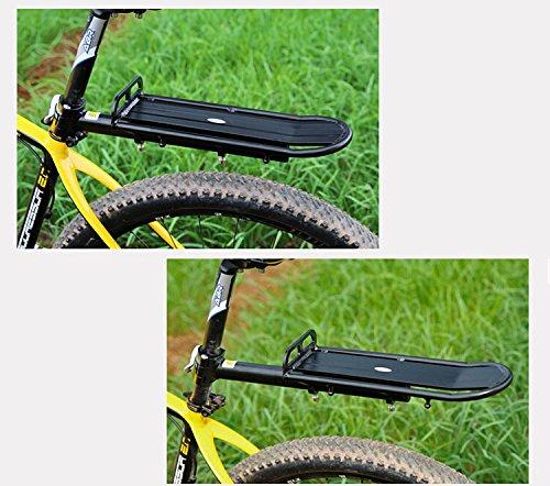 UPANBIKE Rear Rack, 22 lbs Capacity Mountain Bike Rear Rack, Adjustable Length, Seatpost Mounted Luggage Carrier with Quick Release