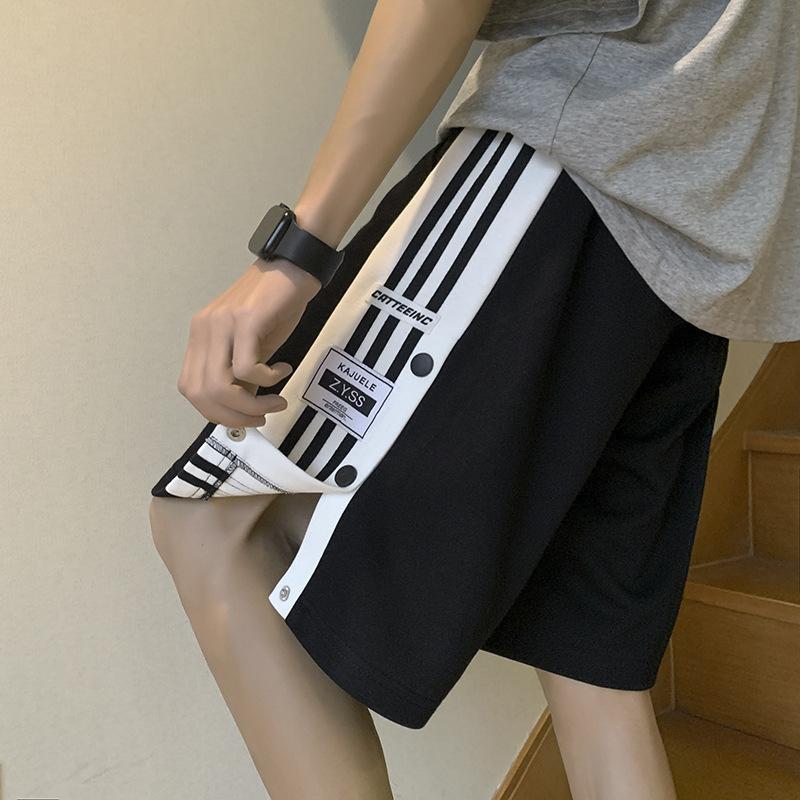 

Новая машина Летние пятиточечные брюки Американские брюки-три четверти Повседневные брюки на пуговицах Студенческие Тяжелые шорты Удобные и свободные 4XL