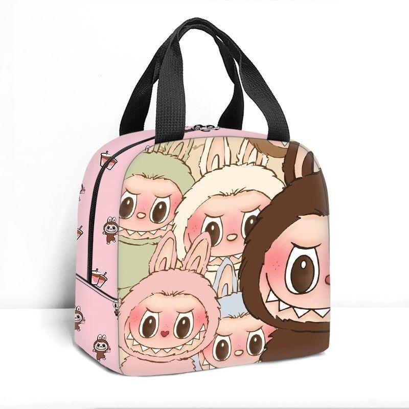 Портативная термосумка Labubu Сумка-холодильник Милая мультяшная сумка для ланча из алюминиевой фольги большой вместимости 222013 1360₽