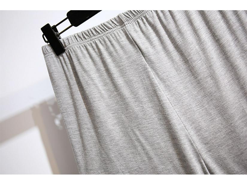 Plus Size Women's Cotton Casual Shorts - Elastic Waist, Anti-Exposure, Loose Fit, Summer Wear