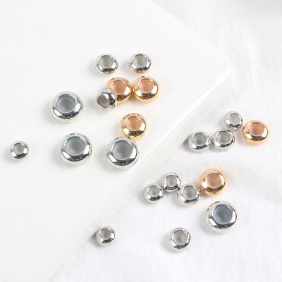 4-10Mm Flat Silicone Positioning Bead Copper Bead Anti-Skid Buckle Handmade Diy Necklace Bracelet Beaded Jewelry Accessories Bead Spacer