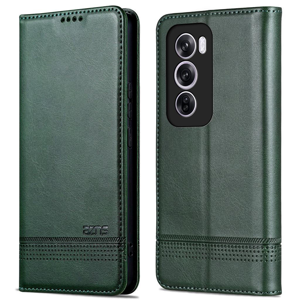 For Oppo Reno12 5G (Global) Phone Case Cowhide Texture PU Leather Phone Cover