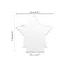 5PCS/Pack Acrylic Light Sheets Creative Star Snowflake Design DIY LED Night Lights Supplies for Christmas Decorations
