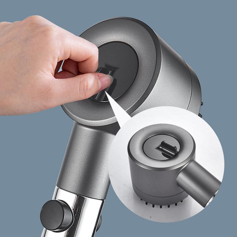 3-Function Strong Pressurized Shower Head Bathroom Bath Filter Shower Head Spray Unique Design Heart Type Bath Showerhead Set