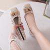 Women's Lightweight Square Toe Flats Comfort Slip On Flat Ballet Shoes for Women Business Casual Loafer Dressy Shoes for Evening Party Wedding