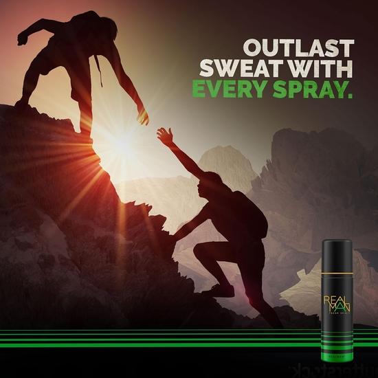 FOGG Men Realman Aerosol Fresh Scent Deodorant, 400Ml (Pack Of 2) - Sprit
