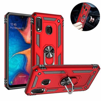 Luxus Rüstung Magnetische Fall Für Samsung Galaxy A20E 2019 Auto Ring Halter Abdeckung Für A10E EINE 20E A10 A20 A30 S A40 A50 A70 A51 A71
