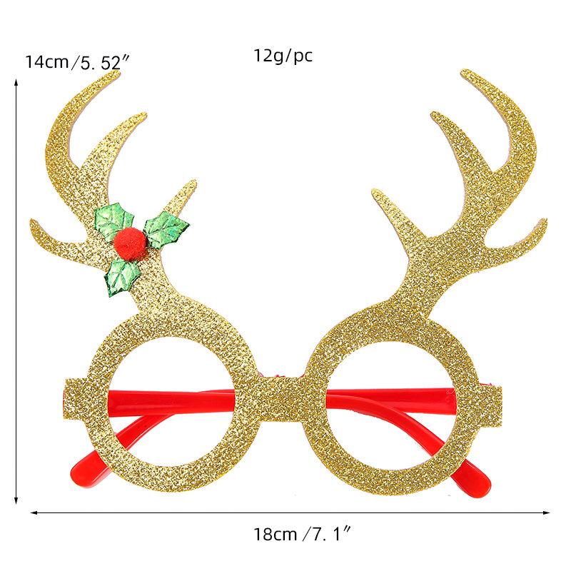 Creative Christmas Glasses - Santa, Snowman, Antlers for Adults & Kids