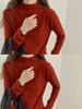 Korean Style Stand Collar Slim Knit Top for Women - Winter 2026