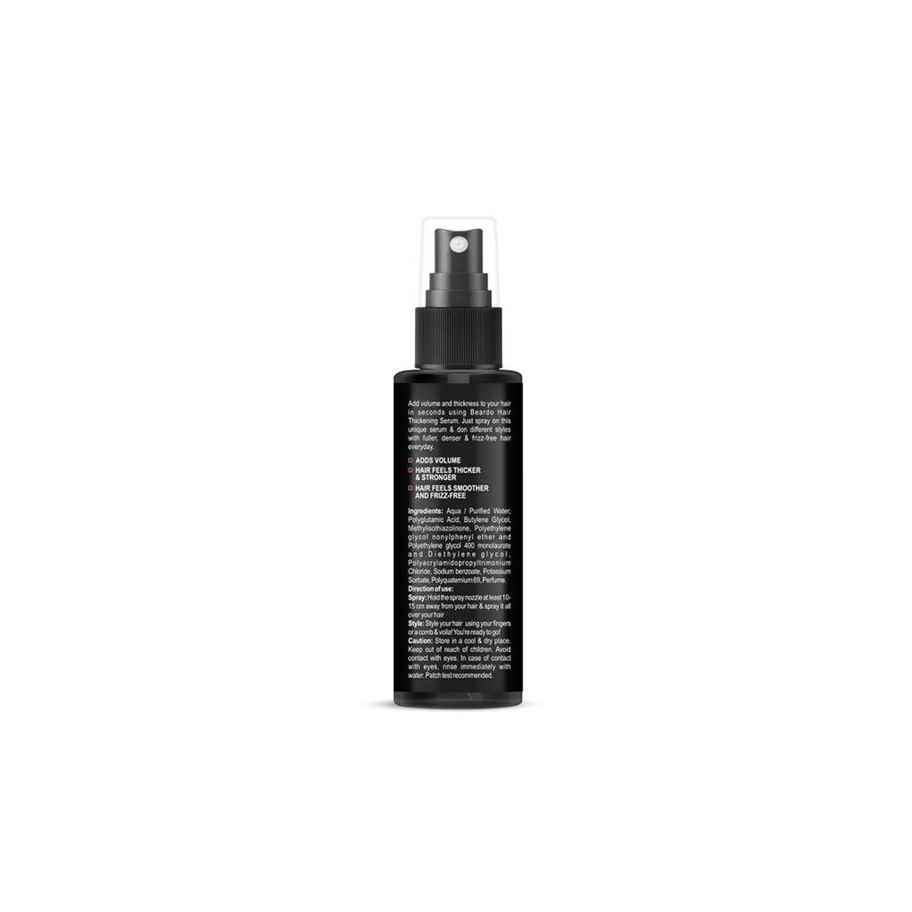 Beardo Thickening Serum Spray 50 Ml Hair Volume Booster For Men Frizz Free Smooth Glossy Travel Friendly Styling Serum