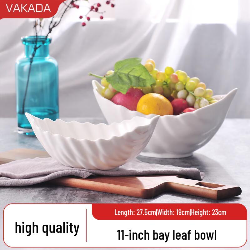 

VAKADA Ceramic Salad & Soup Bowl 11-inch