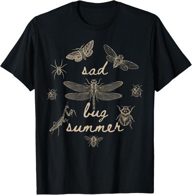 Sad Bug Summer Vintage Entomology Nature Lover T-Shirt