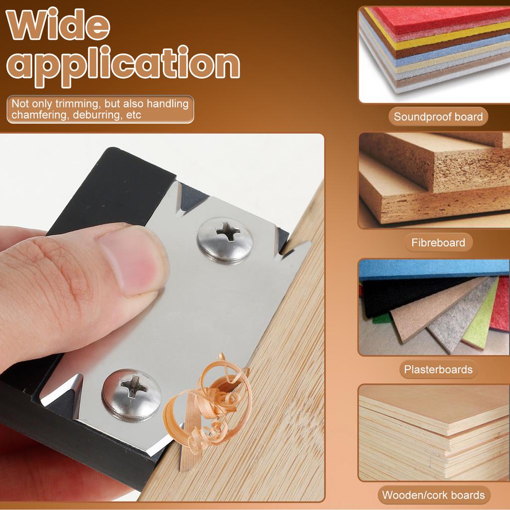 Trimmer Wood Chamfering Fillet Scraper Board Deburring Tool Trimming Knife Woodworking Edge Corner Planer Specialty Edge Banding