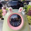 2Pcs Cute Plush Rabbit Ears Car Decor Motorcycle Rearview Mirror Decoration Helmet Automotive Interior Stickers Car Accessories