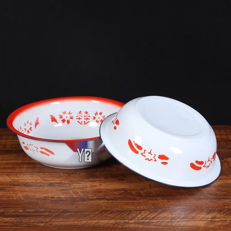 Vintage Ningzhao Enamel Basin