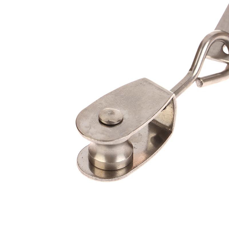2Pcs Heavy Duty 304 Stainless Steel Pulley & Clamps For Shade Sail Installation Outdoor Garden Sun Shade Pipe Clips Hardware