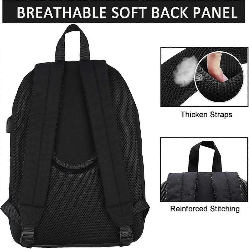 New Bubble Mart Labubu Printed Schoolbag Elementary School Students and Junior High School Students Fashionable Breathable Casual Backpack