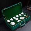 Tuopai Chinese Mutton Fat Jade Porcelain Tea Set
