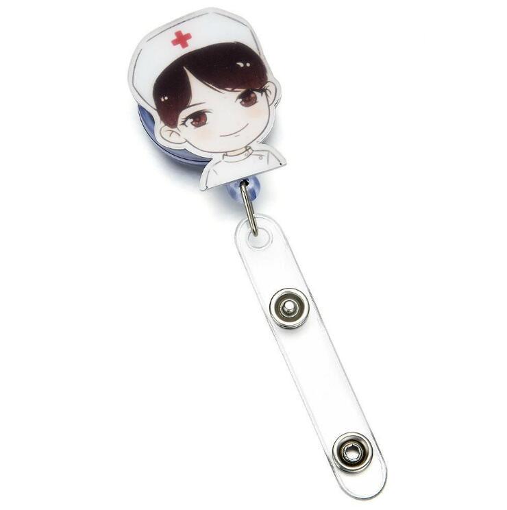 Retractable Badge Reel Nurse Exhibition ID Name Card Holder Office Supplies