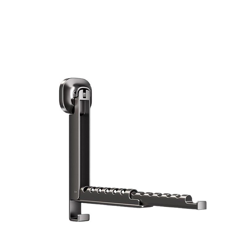 Invisible Folding Drying Rack: Suction Cup, Punch-Free, Multifunctional, Retractable for Indoor/Balcony Use.