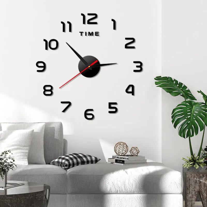1pc Clock Wall Decororation Living Room Home Decoration Decoration for Bedroom 2023 DIY Quartz Clock Fashion Watch Large Garden