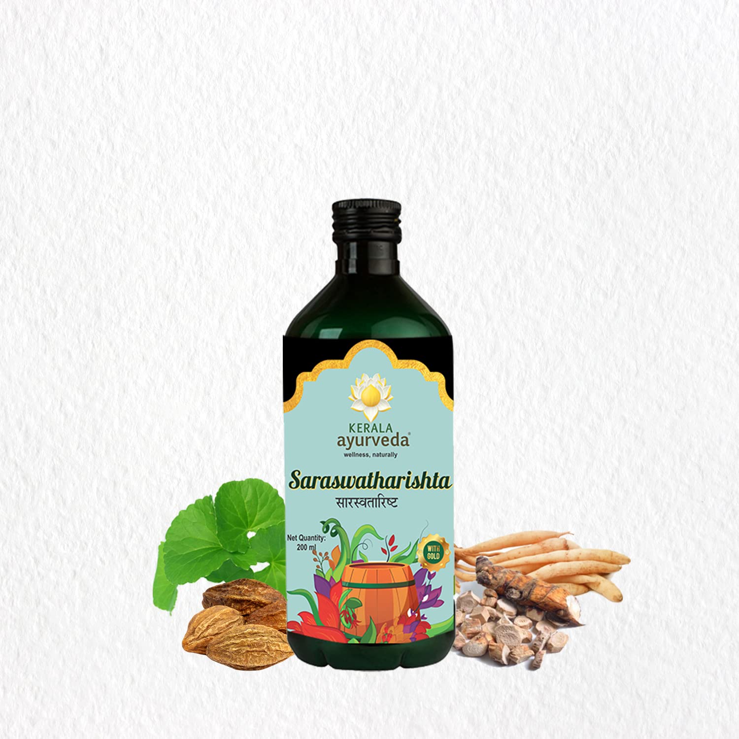 

Kerala Ayurveda Saraswath Arishtam 200 Ml Traditional Herbal Tonic For Memory Focus And Mental Clarity Support