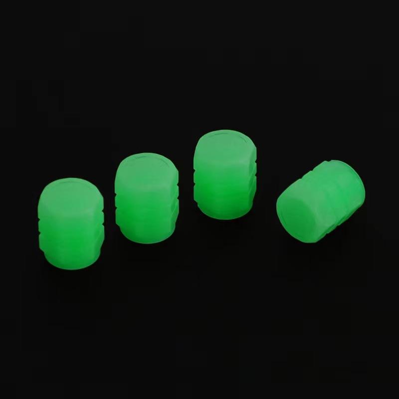 4 Pcs Universal Colorful Luminous Tire Valve Cap Car Wheel Hub Glowing Styling Decoration Auto Accessories For Motorcycle Bike
