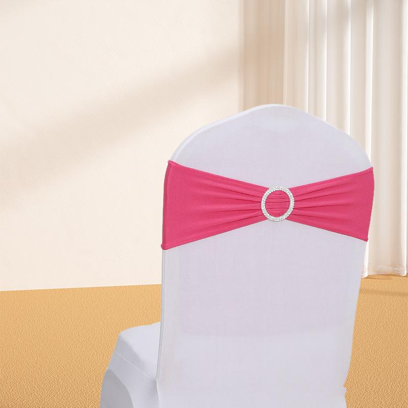 3pcs Chair Cover Chair Cover Elastic Removable Stretch Bowknot Decorative Accessories