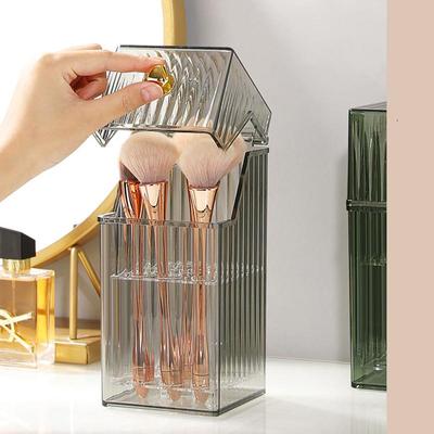 Luxurious Makeup Organizers Desktop Make Up Brush Storage Bin Box with Lid Makeup Lipstick Holder Cosmetic Storage Box Organizer