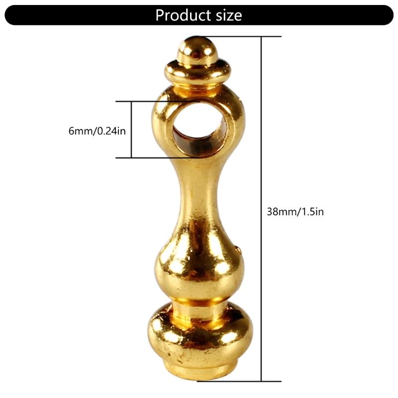 8pcs Sturdy Metal Spindles Portable Accessory for Furniture and Glass Railing Post Connectors With Screws Designs