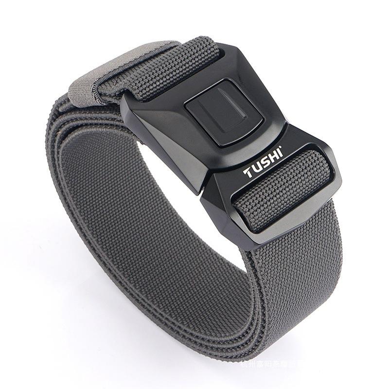 New quick-release buckle tooling outer belt quick-drying elastic pants belt men's belt