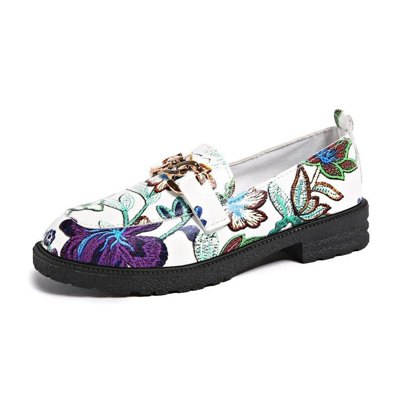 Fashion 2025 Brand Ladies Shoes Plus Size Women's High Heels Fashion Metal Decoration Casual New Printing Comfortable Light Heels Women