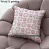 Floral Print Square Throw Pillow Covers  Pattern Cushion Cover Suitable For Sofa Bedroom Car Pillow Cover