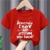Girls Spring Summer Casual Shortsleeved Tshirt Letterprinted Round Neck Comfortable Childrens Wear Kids Clothes Summer Soft