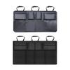 Trunk Hanging Organizers, Backseat Bag, Car Interior Accessories with 4 Pockets & 4 Mesh Pouches for Groceries