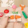 Kids' Wooden Fruit Cutting Toy Set - Educational Role-Play Kitchen Bucket