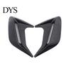 No Drill Car Decoration Shark Gill Side Vent Decals ABS Chrome Fender Trim Self-Adhesive Stick-On Sticker Exterior Hood Ornament Sporty Fit