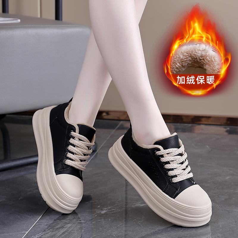 

Женские зимние ботинки на толстой подошве, на шнуровке, с мехом, легкие, теплые, непродуваемые, с подкладкой, нескользящие, износостойкие, повседневные кроссовки, хлопковые ботинки 40 чёрный