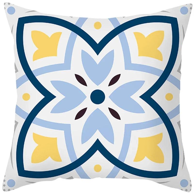 Peach Skin Hug Pillowcase Nordic Simple Color Pattern Sofa Cushion Cover Office Cushion Pillow Case To Customize