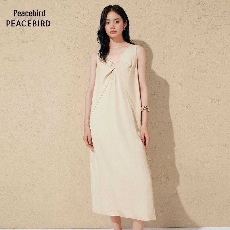 Peacebird AAFAG212L V-Neck Sleeveless Commuter Dress M