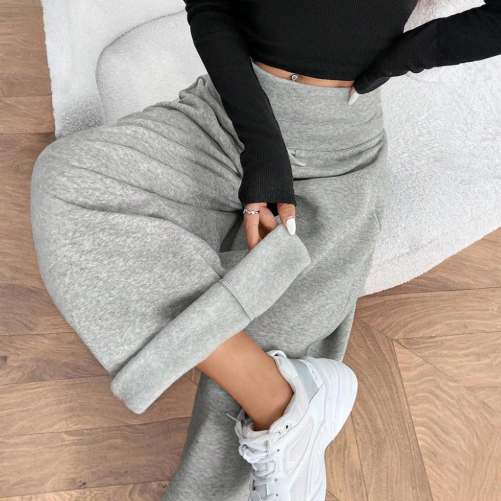 Women Wide Leg Sweatpants Low Waist Drawstring Lounge Pants Relaxed Fit Baggy Trousers Workout Jogger Track Bottoms