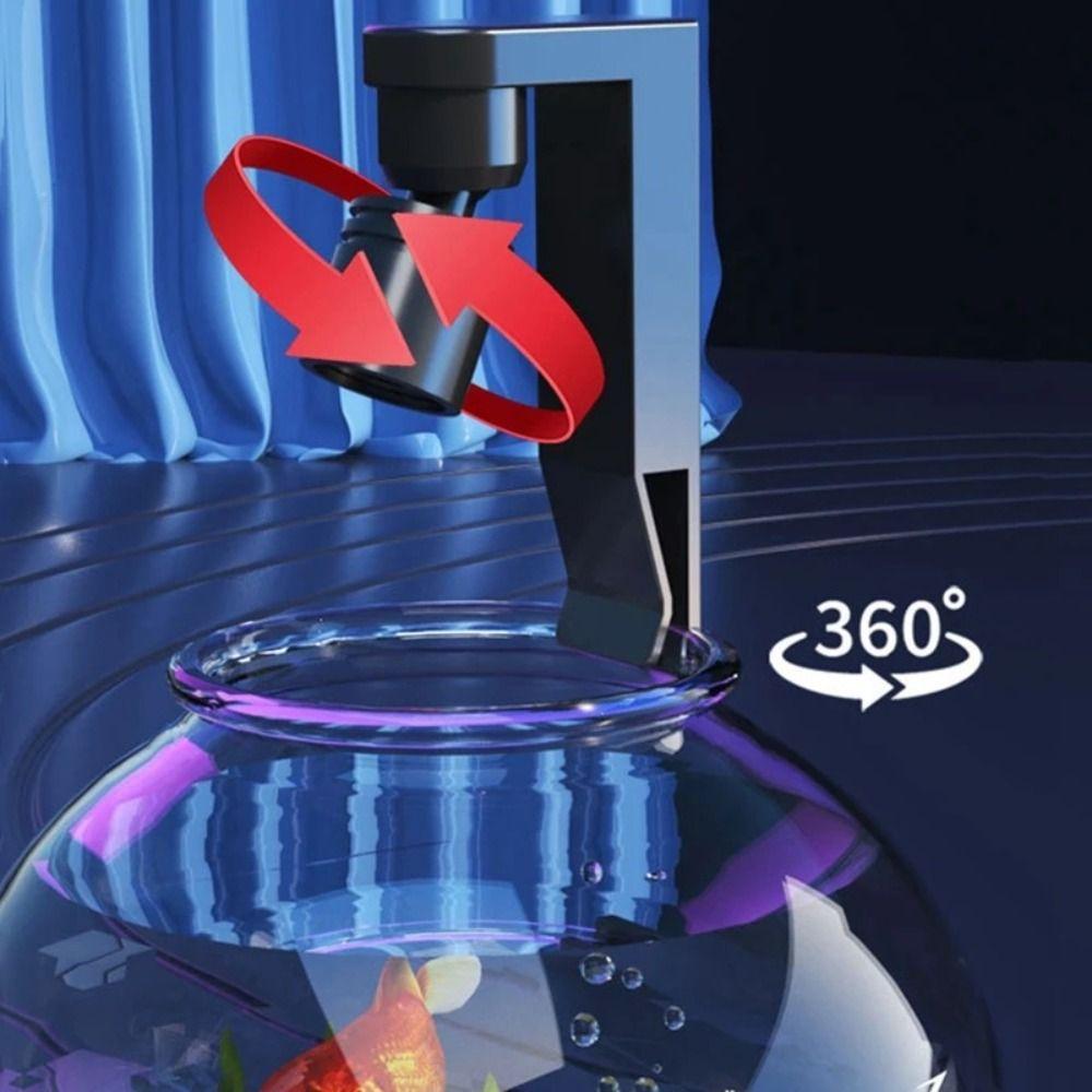 Black Aquarium Lighting Lamp Clamp Waterproof Fish Tank Light Aquarium Mini Light  Goldfish