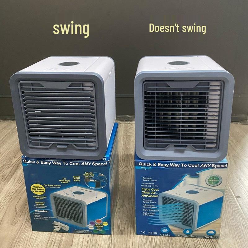 2nd Gen Mini Air Cooler: Portable USB Desktop Fan with Night Light