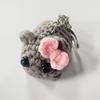 Meme Sad Hamster Plush Toy Sad Hamster Ring For Accessories Bag Funny Pendant Jewelry Fans Gift Bag Charm