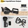 Large LED Flashlight with Foot Support for Convenient Installation, Night Safety Lighting, Home Emergency 4 Modes Suitable for Construction Sites
