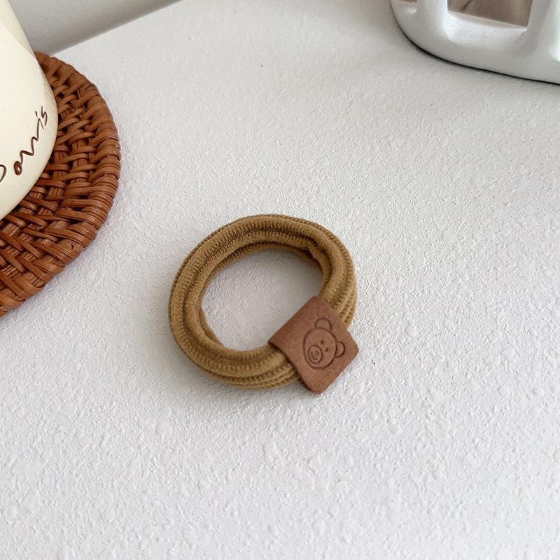 Simple Cute Bear Hair Tie High Elasticity Hair Band for Women New Hair Ring Durable Bun Hair Accessory Elastic Band