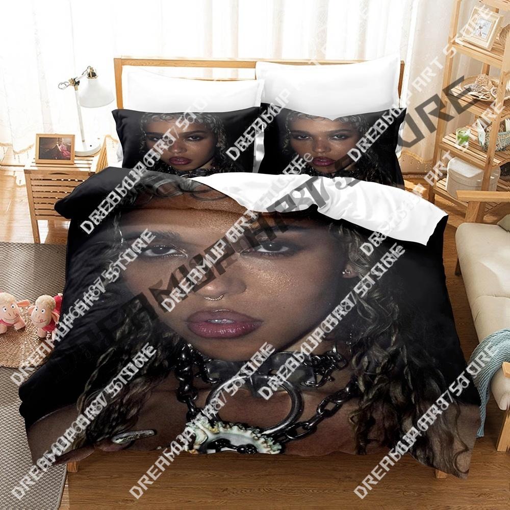 3D Print FKA twigs Singer Bedding Set Twin Queen King Full Size Duvet Cover Pillowcase Bed boys girls Adult Home Textiles