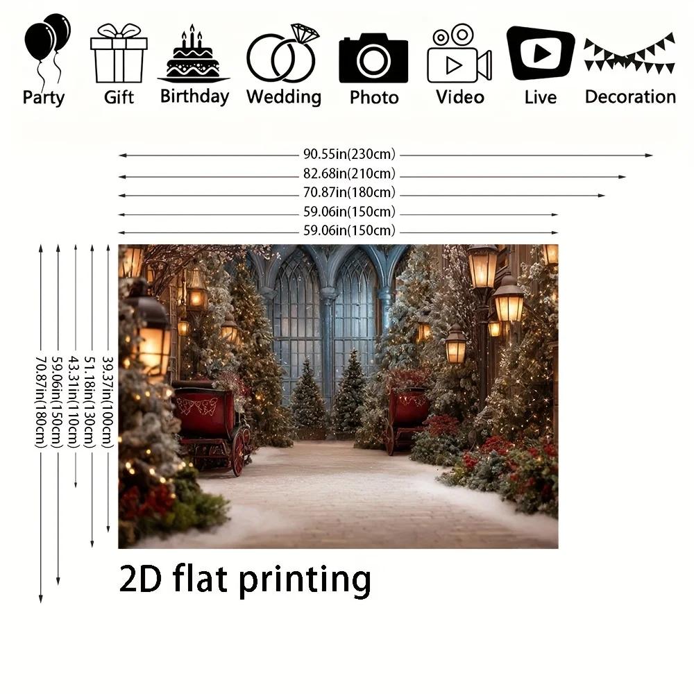 2D Plan 1 Piece Magic Channel Background Christmas Photo Background Christmas and Photo Background