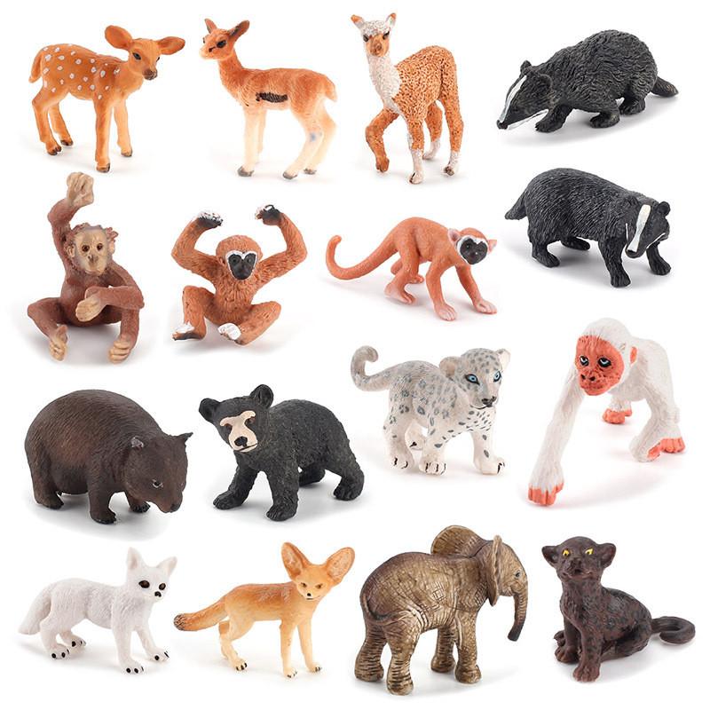 Badger Realistic Deer Animal Action Figures Pvc Toy For Childrens Decor Learning