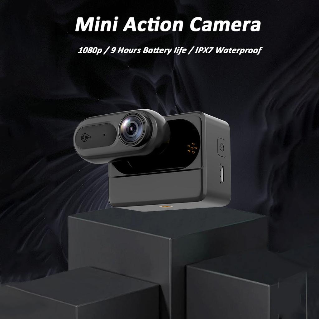 Wearable Camera 1080P Video Recording Camera IPX7 Water Proof WiFi Sports Recorder for Outdoor Cycling Hiking Travel Work
